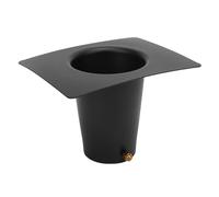 RIZGHWOY Adaptateur de Gouttières de Chaîne de Pluie Installateur D'Installation D'alliage en Aluminium Enduit de Poudre Noir pour la Chaîne de Pluie Installation