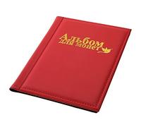RIZGHWOY Album de Rangement pour Pièces de Monnaie de Poche, 250 Pages de Protection Super Transparentes avec 5 Grandes et Petites Pages Quadrillées pour Pièces de Monnaie, Casquettes, (Rouge)