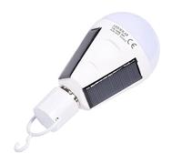 RIZGHWOY Ampoule Solaire LED, Batterie Rechargeable Haute luminosité 1200 MAh avec Culot à Vis E27, pour éclairage de Secours de Camping en Plein Air à la Maison (12W)