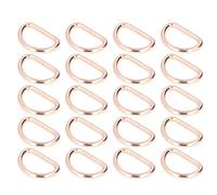 RIZGHWOY Anneaux en Métal D Structure Forte pour L'artisanat Bricolage 20 Pc (Or 4x38x23mm)