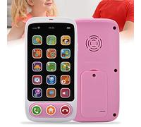 RIZGHWOY Baby Kids Music Phone Portable Toys with Fun Design by Dolphin Play Music Learning English for Education (Pink)