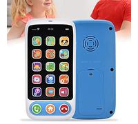RIZGHWOY Baby Kids Music Phone Portable Toys with Fun Design by Dolphin Play Music Learning English for Education (Blue)