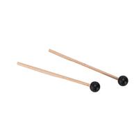 RIZGHWOY Baguettes éthériques 2 Pièces, Manche en Bois D'érable à Tête Ronde en Caoutchouc pour Tambour éthéré et Marimba