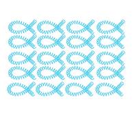RIZGHWOY Bobines de Reliure en Spirale, Outil de Reliure Durable et coloré de 30 Feuilles pour le Bureau et les étudiants en ABS - 20 Pièces (BLUE)