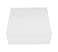 RIZGHWOY Boîte de Rangement pour Congélateur de Tubes à Centrifuger, Organisateur de Tubes de Laboratoire Transparent en Plastique PP de 100 Puits avec Couvercle, pour