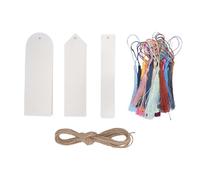 RIZGHWOY Bookmarks en Vrac en Acrylique avec 30 Signets, des Glands Colorés et de la Ficelle pour L'artisanat, des Projets, des Fournitures Scolaires et de Bureau