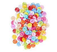RIZGHWOY Boutons en Plastique en Forme de Fleur de 200 Pièces, Boutons de Couture Décoratifs de 1,3 Cm dans des Couleurs Vives pour l'artisanat de Bricolage, les Vêtements, les Sacs, l'usage