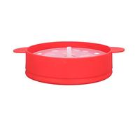 RIZGHWOY BPA Grand Pop-corn Popper avec une Poignée de Couvercle DIY Food Grade Silicone Microwave Popcorn Bol Résistance à Haute Température pour le Four et le -ondes (rouge)