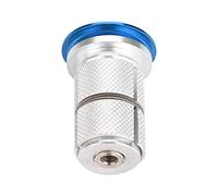 RIZGHWOY Capuchon Supérieur de Vélo, Potence de Vélo, Fourche en Alliage D'aluminium, Bouchon D'extension pour Pivot de 1 Pouce et 1,25 Pouce, Remplace L'écrou étoile et la clé Hexagonale (Blue)