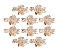 RIZGHWOY Chaussures de Mariage élégantes Décoration Métal Boucle Décorative pour Chaussures et Chapeaux, 10pcs Décoration de en Alliage en Zinc pour Célébrations de Mariage (Double perle abeille