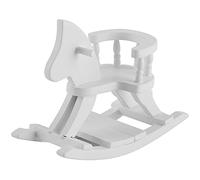 RIZGHWOY Cheval de Maison de Poupée en Bois, Modèle de Chaise Miniature Exquis pour Les Propriétaires de Maisons de Poupée ou Les Amateurs de Jardins Féeriques