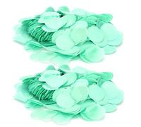 RIZGHWOY Confettis en Papier Décoratif Rond pour Décorations de Mariage de Fête, Sacs de 2,5 Cm de 2,5 Cm pour les Anniversaires, Pièces de bébé, Mariages et Anniversaires (GREEN)