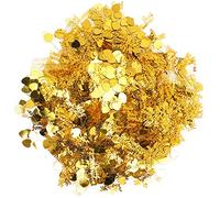 RIZGHWOY Confettis Just Married, Matériau PVC, Design en Forme de Cœur, Parfaits pour les Mariages, Célébrations de la Saint-Valentin, Paquet de 100 G (GOLD)