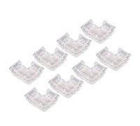 RIZGHWOY Connecteur de Bande Lumineuse LED COB 2 Broches 8 Mm en Forme de L sans Espace, Lot de 8 Connecteurs sans Soudure pour Bandes Lumineuses LED COB de Mm