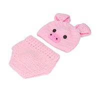 RIZGHWOY Costumes de Photographie pour bébé Animaux Sucrés, Idéal pour les Enfants, Accessoires de Décoration de Chambre, Matériau de Coton, 0-3 Mois (PINK)
