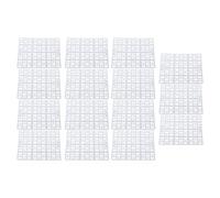 RIZGHWOY Coussinet de Pieds de Lapin en Plastique de qualité Alimentaire, Tapis de Sol Facile à Nettoyer avec 2 Clips pour Cochon d'Inde et Petits Animaux de Compagnie, 15 Pièces (White)