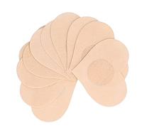 RIZGHWOY Coussinets de Tétons Adhésifs Jetables Couvre-tétons Beiges Confortables pour Femmes - 5 Paires D'autocollants Ronds, en Forme de Cœur et de Fleur pour Soutiens-Gorge de Sport et Maillots