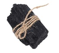 RIZGHWOY Cristal de Tourmaline Noire Naturelle, Pierre de Guérison pour la Chance et la prospérité, Absorbe L'énergie Négative, avec un Effet Purificateur de Champ électromagnétiq
