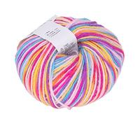 RIZGHWOY Crochet Yarn Gradient Multi-couleurs Acrylique Durable pour la Poupée de Chapelet de Pull, pour les Amateurs de Bricolage, Fil D'épaisseur Moyenne pour le Crochet, adapté à la Plupart des