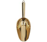 RIZGHWOY Cuillère à Glace en Acier Inoxydable, Cuillère à Seau à Glace en Forme de U avec Polie Miroir pour Maison, Hôtel, Restaurant (GOLD)