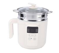 RIZGHWOY Cuiseur électrique 1,8 L, Pot électrique Multifonctionnel Antiadhésif à Faible Teneur en Sucre, pour Nouilles, Soupe de Riz, Dortoirs, Petits Ménages (Prise UE 220V)