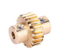 RIZGHWOY Engrenage à Vis sans Fin 10:1 Durable et Jeu de Roues en Bronze pour la Robotique Industrielle, Réduit L'entraînement Inverse, adapté à Diverses Applications, 1 unité
