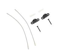 RIZGHWOY Ensemble D'ancrages de Meubles Réglables en Acier Inoxydable pour une Maison Sécurisée, Kit de Sangles de sécurité Anti-basculement pour Armoires, étagères, Commodes, Sangles Murales de