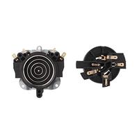 RIZGHWOY Ensemble de 2 Interrupteurs de Thermostat et Coupleur de Base pour Bouilloire électrique, 220 V avec Point de Contact en Cuivre, Matériau Ignifuge pour le Contrôle de la