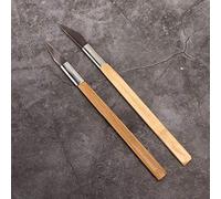 RIZGHWOY Ensemble D'outils de Polissage de Bijoux, Couteau en Agate, Manche en Bois Durable pour la Fabrication et la Réparation de Bijoux 2 Pièces