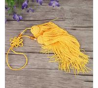 RIZGHWOY Épée de Kung Fu Chinoise, Accessoire de Décoration en Soie Glacée Lisse, 2 Couleurs, pour Les Amateurs de Kung Fu (Poignard Jaune)
