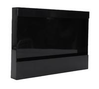 RIZGHWOY Étagère à Pailles en Plastique avec 4 Adhésifs Solides pour Porte de Placard Plan de Travail, Supporte Pailles Cuillères Baguettes jusqu’à 15,9 Kg, sans Outils Requis (BLACK)