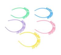 RIZGHWOY Exquis 10pcs Bright Birthday Girl Bandeau Léger Confortable Durable Durable avec la Fixation de Dents pour les Femmes Accessoires de Cheveux en Plastique pour les Filles