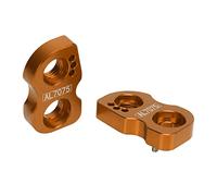 RIZGHWOY Extension de Frein en V Précise pour Vélo, Siège Léger pour une Installation Rapide pour Cadre ou Fourche Avant, Matériau en Alliage D'aluminium 2 X Kit D'extension de Frein en V pour (GOLD)