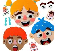 RIZGHWOY Felt Le Jouet d'apprentissage émotionnel Social, Board Sensoriel Activités émotionnelles avec des Cartes émotionnelles Enseignant pour Les Enfants