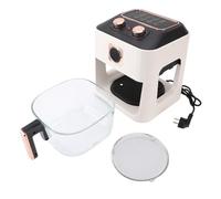 RIZGHWOY Fryer à Air électrique de 1000W, Four 6L Capacité Airfryer avec Contrôle de Température Intelligente à 360 ° pour la Cuisson de la Rôtissage (Plug de l'UE blanc 220V)