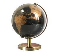 RIZGHWOY Globe Terrestre Vintage en Bronze, Petit Bureau Décoratif Rotatif (Couleur Bronze Antique)