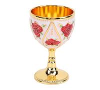 RIZGHWOY Gobelet à Vin en Alliage, Porte-Boisson en Métal Vintage, Design élégant de 30ml pour Les Mariages et Les Bars (#2)