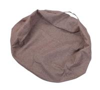 RIZGHWOY Housse de Pouf de Rangement pour Animaux en Peluche, Tabouret à Pied Rond (Lin Marron)