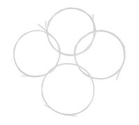 RIZGHWOY Jeu de Cordes pour ukulélé, Remplacement en Nylon de qualité pour les Joueurs, 4 Pièces en Blanc et Noir coloré (WHITE)