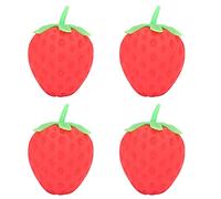 RIZGHWOY Jouet Anti-Stress à la Fraise, Jouet Anti-Stress aux Fruits Durable et Extensible pour ADD, TDAH, Trouble Obsessionnel Compulsif, Paquet de 12, Idéal pour Les Adultes et Les Enfants