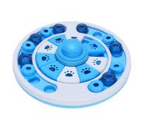 RIZGHWOY Jouet Puzzle pour Chien, Bol Interactif à Alimentation Lente pour Chiens et Chats avec Hochet intégré pour Stimuler L'intelligence et la curiosité (Blue)