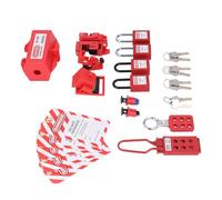 RIZGHWOY Kit Complet de Consignation et D'étiquetage avec des Matériaux Durables, 6 Verrous de Disjoncteur, 4 Cadenas de Consignation de sécurité pour la Protection des Machines