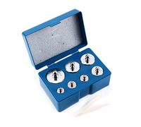 RIZGHWOY Kit de Poids D'étalonnage de Précision, 5/6/7 Pièces, Poids Pratiques avec Pincettes pour Applications de Laboratoire et Commerciales