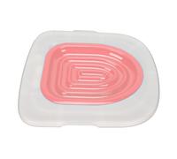 RIZGHWOY Kit D'entraîneur de Toilette pour Chats Universal Cat Potty Training Training Boîte à Litière de Toilettes pour Chats pour Toutes Les Tailles de Toilette (Plateau Blanc, 1 Support Intérieur