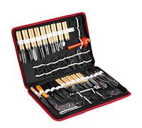 RIZGHWOY Kit D'Outils de Sculpture 80 Pièces, Outils D'épluchage Culinaires Antirouille en Acier chromé pour la Garniture de Fruits et Légumes, en Tranches, avec Poignée en Plastique en