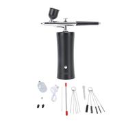 RIZGHWOY Kit électrique Aérographe 30 Psine de Maquillage Fil Aérographe USB Ensemble pour le Modèle de Tatouage de Nail Art Coloriage avec Batterie au Lithium (BLACK)