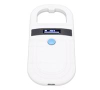 RIZGHWOY Lecteur de Puces pour Animaux de Compagnie, Scanner Portable de Stockage de Données de 128 Enregistrements avec écran OLED, pour Puces FDX-B EMID Chiens Chats Porcs Vaches