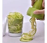 RIZGHWOY légumes en Spirale 3 Lames 4 Modèles Spiraliseur Manuel pour Carottes Concombres Pommes de Terre avec Acier Inoxydable de qualité Alimentaire Facile à Nettoyer Passe au