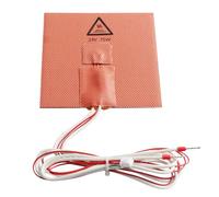 RIZGHWOY Lit Chauffant pour Imprimante 3D, Coussin Chauffant en Silicone 24V 60W pour Plate-forme D' Voro V0 100x100mm avec Texture Flexible