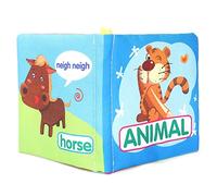 RIZGHWOY Livre D'activités Doux pour Bébés et Filles, Livre de Développement de Tissus coloré avec Fil pour Le Rail de Lit, Jouets éducatifs pour Explorations Sensorielles, Baby Shower, Polyester,